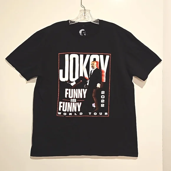 JO KOY 'Funny is Funny' World Tour 2022 short sleeve graphic concert tour tee XL - Picture 1 of 8